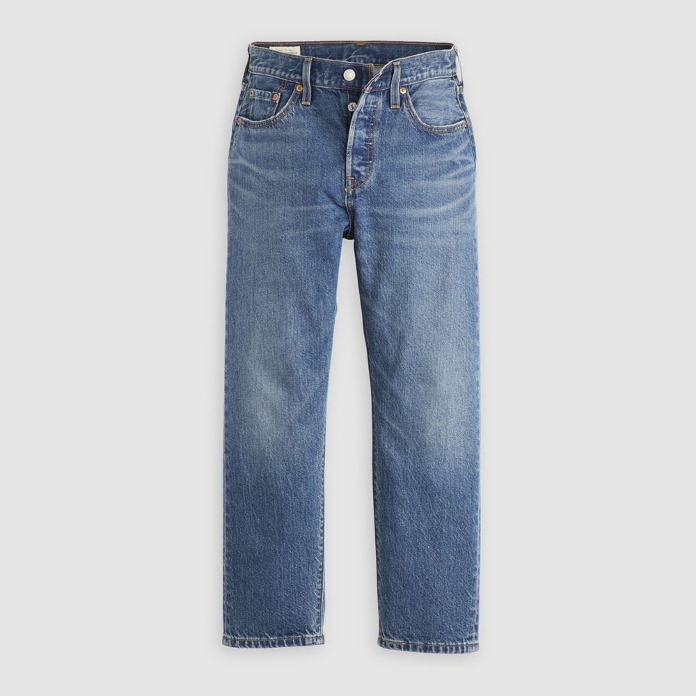 Levi's Women's Cropped Blue Jeans